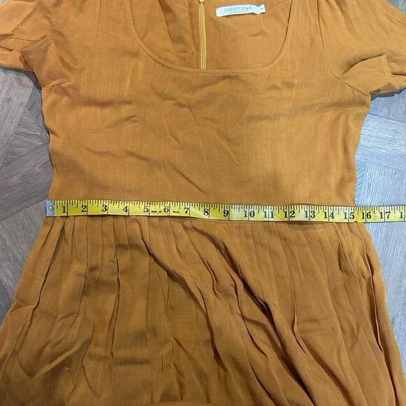 CHRISTY DAWN The Scarlet Midi Dress Marigold Petite Women's Size Medium - Picture 8 of 11